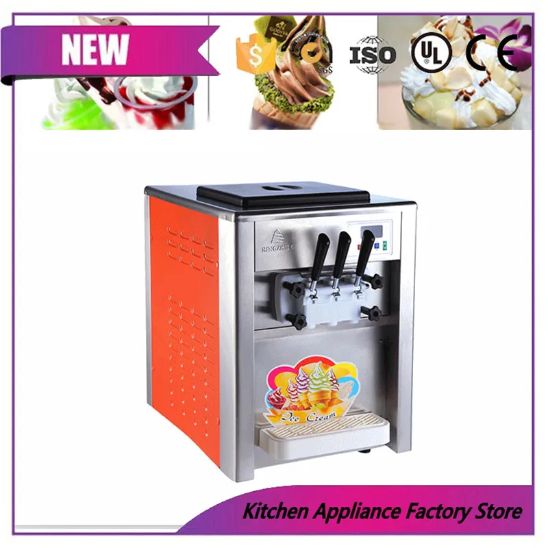 Free shipping Ice cream soft machine table top soft serve ice cream