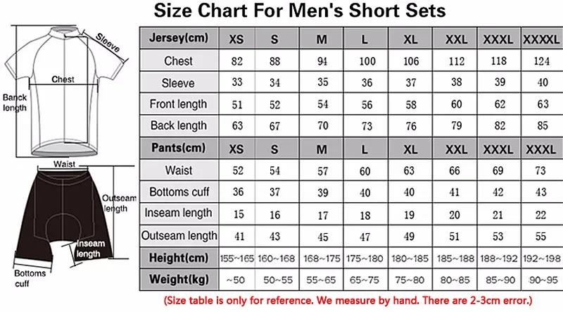 Size Chart Short