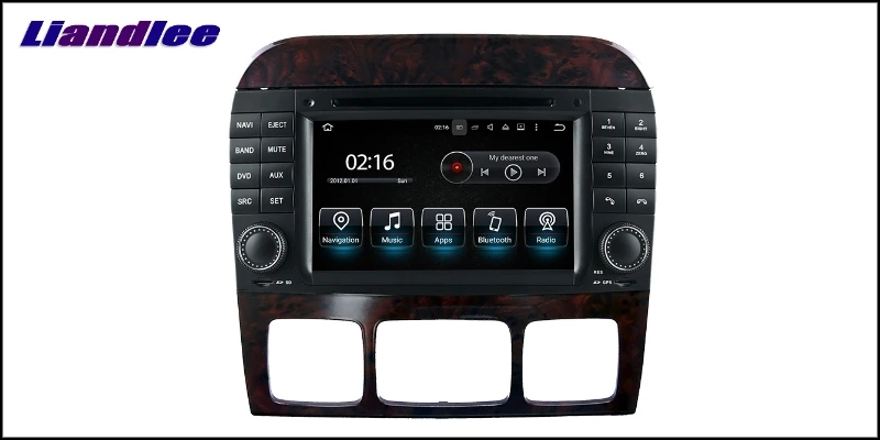 Liandlee Car Multimedia Player NAVI For Mercedes Benz S W220 1998~2005 Touch Screen System Radio TV DVD Stereo GPS Navigation 12