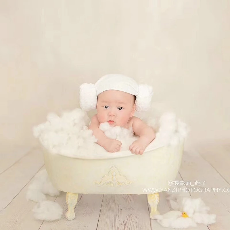 

newborn Photography Props Iron Shower Bathtub photo shooting bathtub prop creative lovely newborn baby and girl