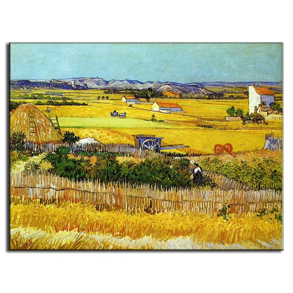 Modern Abstract Oil Painting landscape The harvest fields artist canvas