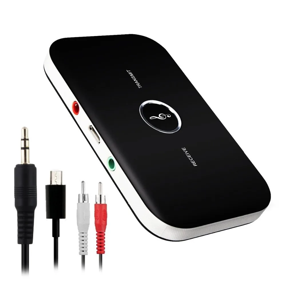 JOEAIS B6 Wireless Bluetooth Transmitter Receiver 3.5mm Jack Input Output Portable Adapter Fr Speaker Earphones Wireless Headset