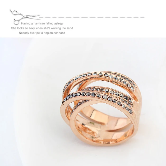 Malanda 2017 Горячие великолепный кристалл от Swarovski Топ Циркон кольцо для Для женщин