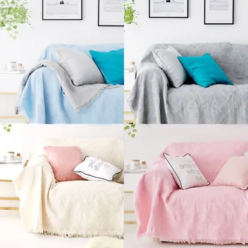 

Modern solid Throw Blanket Sofa Decorative Slipcover Cobertor on Sofa Beds Non-slip Thick knit Blankets Sofa cover sofa towel