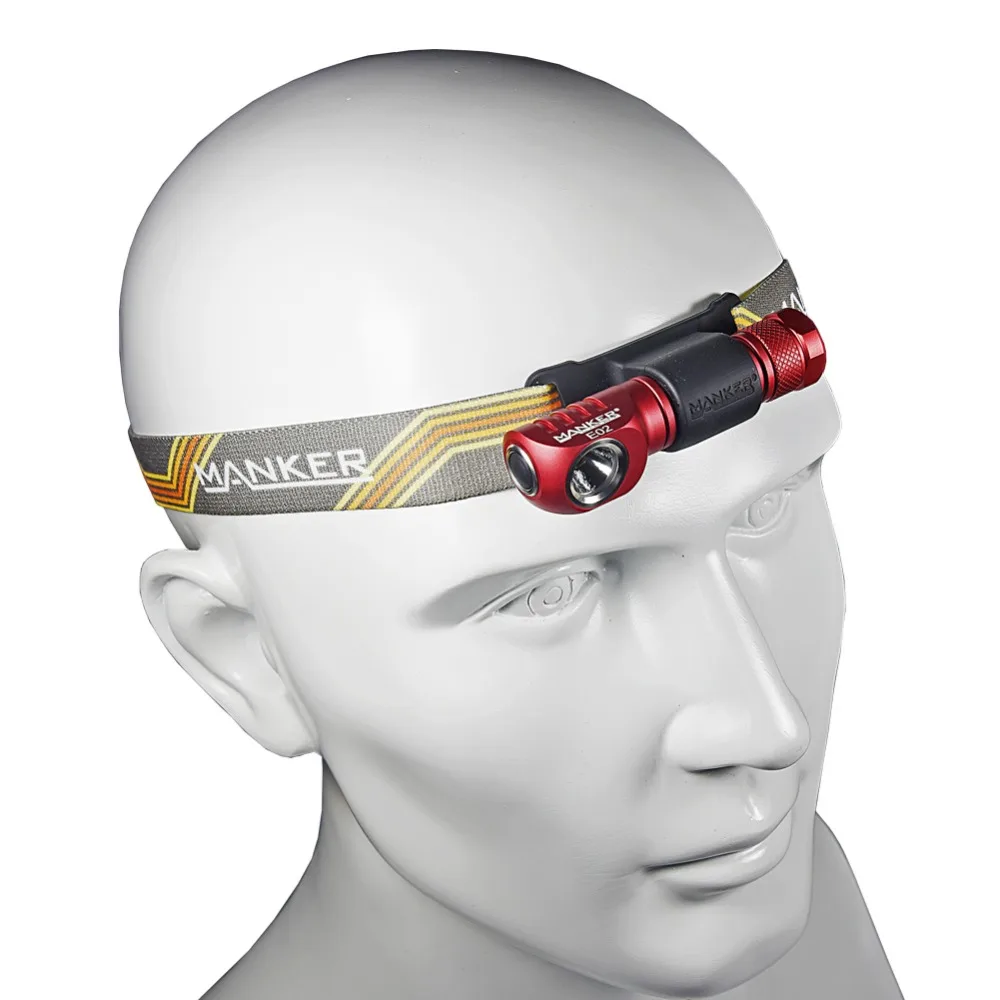 Налобный фонарь ААА Manker E02H 220 лм CREE XPG3 / CRI Nichia 219C светодиодный фонарик с повязкой