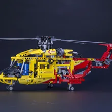 High tech Рей direccion 1056 unids/комплект Modelo де helicoptero de rescate 3D ABS plastico дель блоке Уэко bahia Комо Regalo