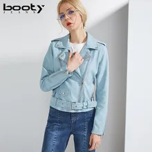 Женское повседневное пальто из искусственной кожи; сезон весна-осень; синяя, розовая, черная, желтая, бежевая кожаная куртка-бомбер;