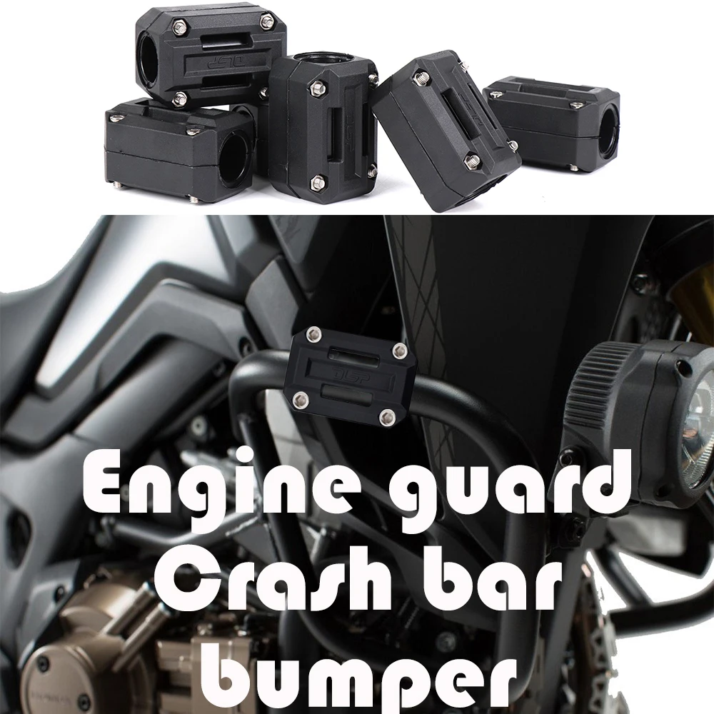 Motorcycle Engine Guard Bumper Protection Decorative Block 25mm Crash