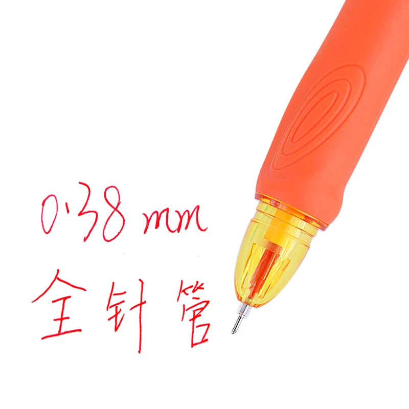 4 шт./партия 0,38 мм Полная игла для подписи ручка/пластиковый треугольник держатель для коррекции осанки держатель ручки для письма
