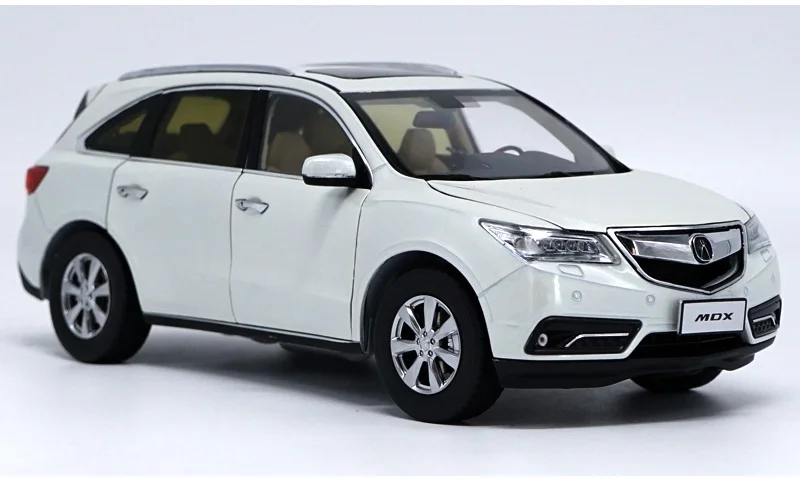 1:18 Acura MDX сплав литья под давлением Модель автомобиля игрушки белый красный для детей подарки коллекция оригинальная коробка - Цвет: Белый