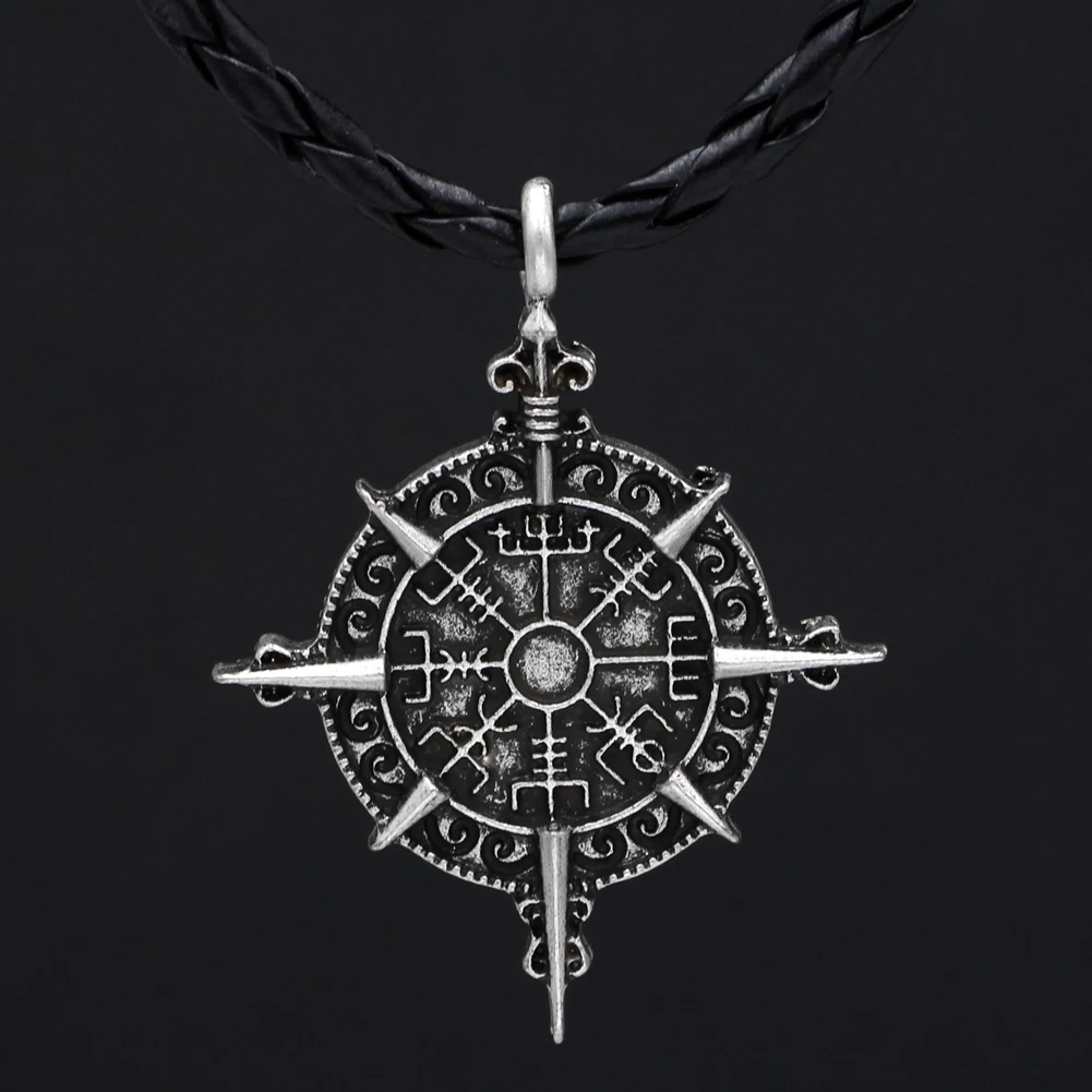 Символ Одина ожерелье Vegvisir компас защита символ кулон ювелирные изделия