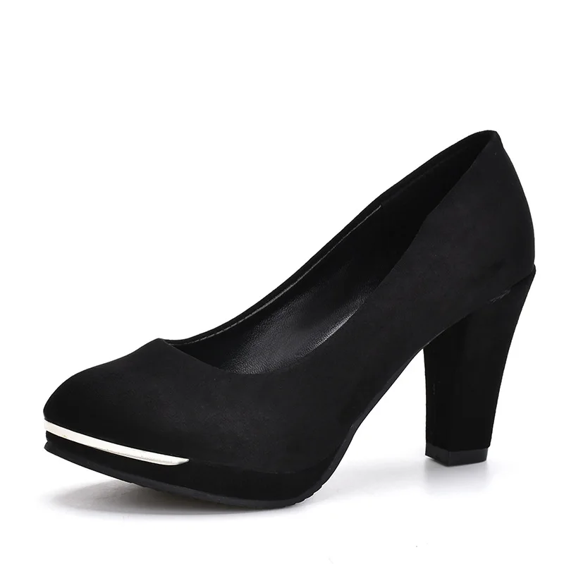 Новых носок женские туфли-лодочки на платформе 9 см пикантные на очень высоких каблуках Туфли красное платье свадебные туфли-лодочки женские - Цвет: Black 8118