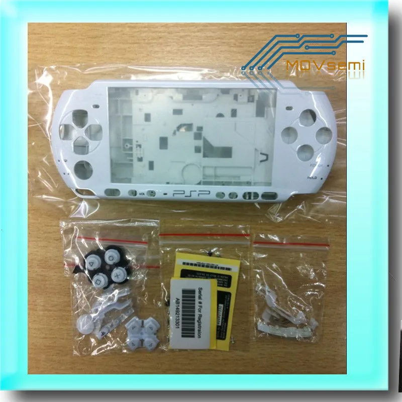 Полный Корпус Запчасти для psp 3000 psp3000 консоль полный корпус чехол оболочка с кнопками комплект наклейка