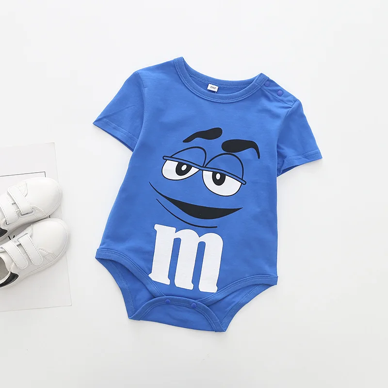 Одежда для новорожденных с надписью «LOVE DD& MM»; Новинка года; Повседневный Детский комбинезон с рисунком для малышей; комбинезон с буквой «m»; одежда