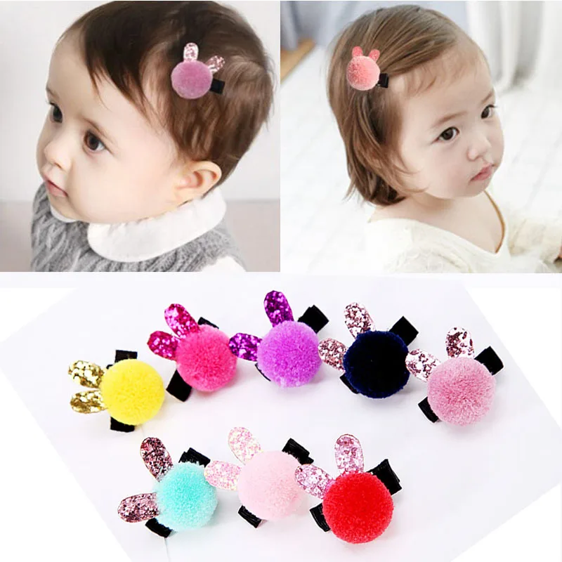

New Arrival 1PC Baby Girls Children Cute Ball Colorful Hairpins Kids Sweet Hair Clips Hair Accessories