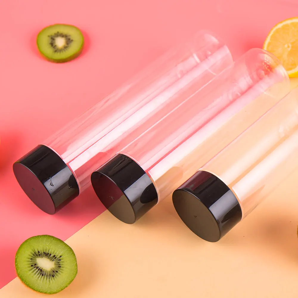 Plastic Water Bottles 300/400/500/600ml PET bottle for water drink Disposable My bottle Leakproof pattern