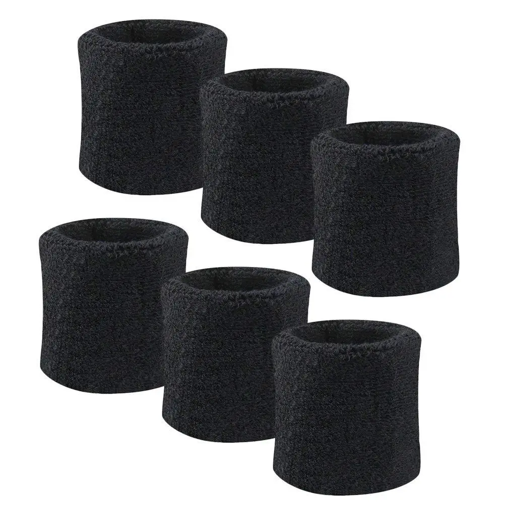 6 Pack Men Women Wrist Sweatband Sports Wristband for Running, Gym