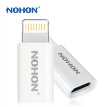 2 шт NOHON USB адаптер 8pin к Micro зарядное устройство разъем для iPhone 7 6 6S Plus 5S 5C 5 iPad Mini Air iPod Быстрая Зарядка разъем для передачи данных