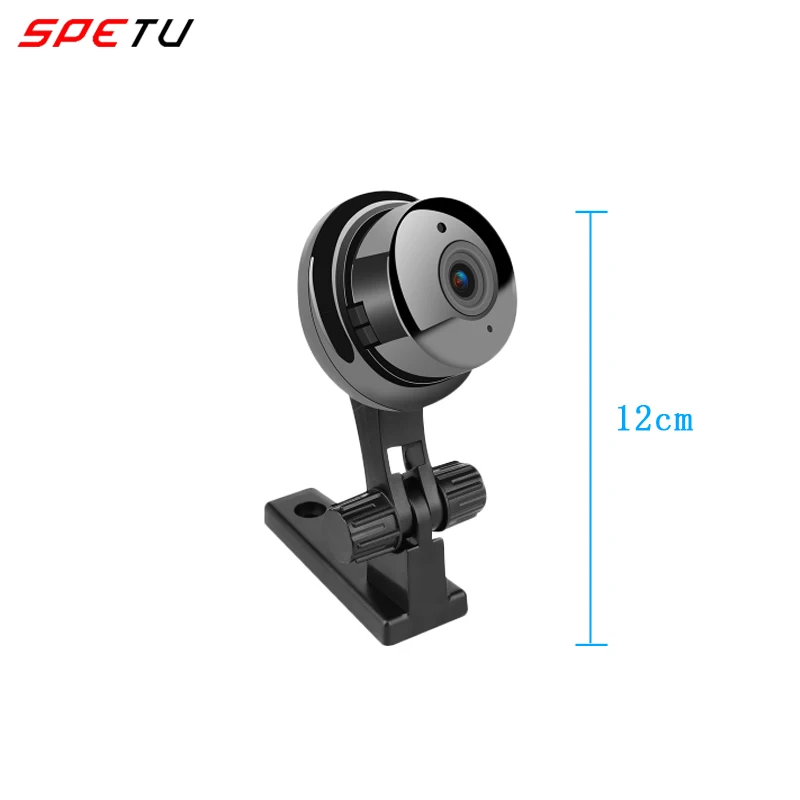 Spetu Mini Wireless Camera Wifi Two-way voice HD 960P Indoor IR-CUT Night Vision CCTV Smart Home Security 1.3MP IP Camera Wi-fi