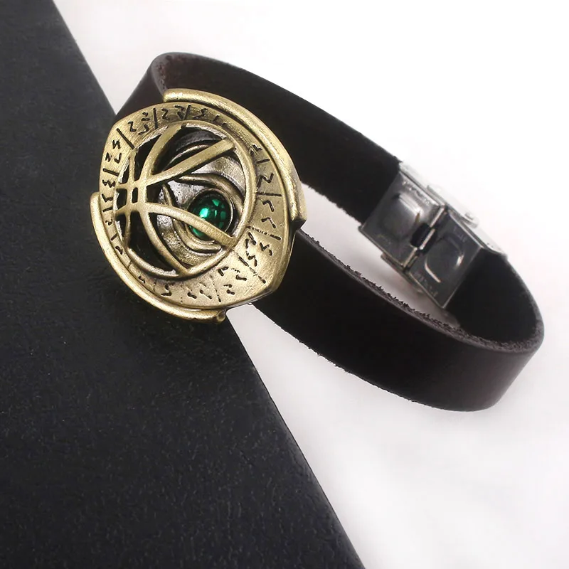 RJ Мстители Pulsera Доктор Стрэндж браслеты Dr. Strange Steve Time Бесконечность камень глаз агамотто браслеты для мужчин фильм ювелирные изделия подарок