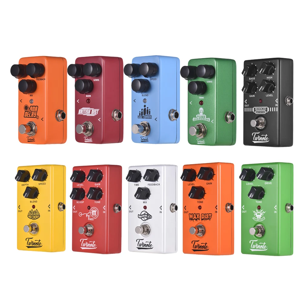 

NUX Guitar Effect Pedal Twinote Series Guitar Effect Pedal 10 Effects Guitar Pedal Processsor Full Metal Shell True Bypass