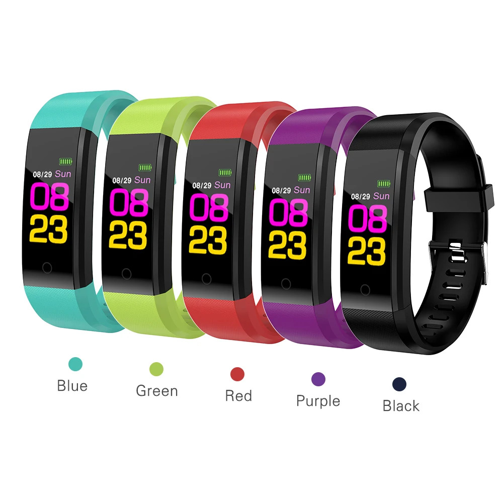 Спортивные умные часы фитнес-Спящий монитор Smartwatch пульсометр шаг счетчик сообщение напоминание спортивный браслет