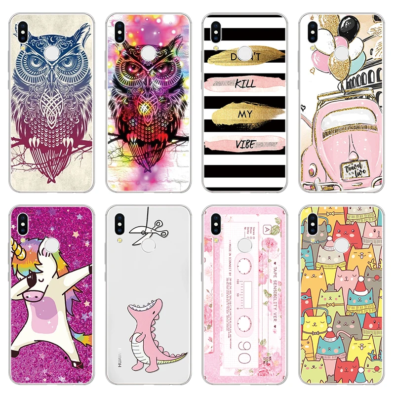 

Cover TPU Cases for Huawei P8 P9 P10 P20 P30 Lite Y6 Pro 2017 mini Plus Pro For Huawei Mate 9 10 20 Lite Pro Case Coque Fundas