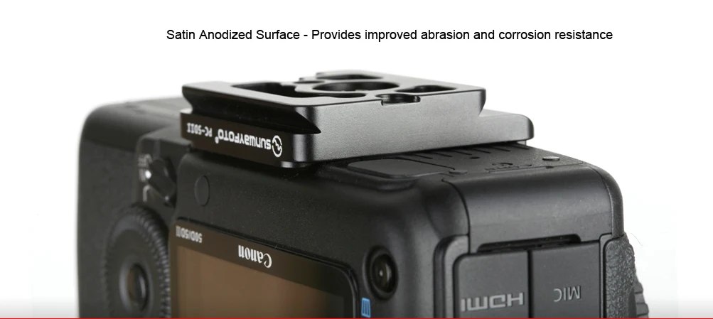 SUNWAYFOTO PC-5DII головка штатива быстросъемная пластина для Canon 5D Mark II и 5DII пластина штатива из алюминия
