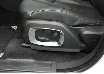 

2pcs ABS Matt Front Seat Adjust handle Button Around Frame Cover Trim For Land Rover Range Rover Evoque 2016