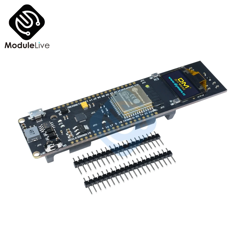 0.96 inch Yellow/&Blue OLED ESP32 WiFi Bluetooth 18650 CP2102 Development Board