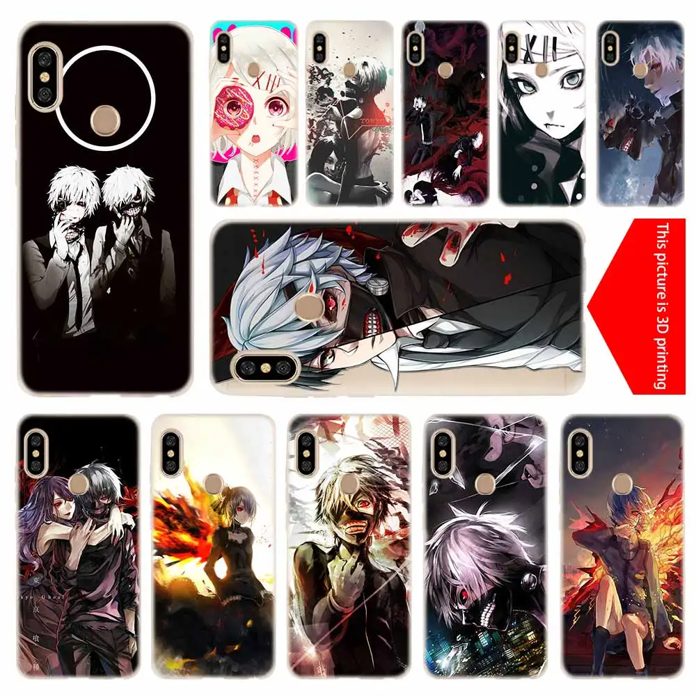

cover soft Silicone TPU Case For Xiaomi Redmi 3 4X 4a 5 Plus 5a S2 6a 6 Pro Note 5 6 4 3 5a Japanese anime Tokyo Ghoul Japan