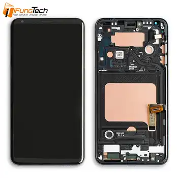 100% Tested 6.0'' For LG V35 ThinQ LCD Display Touch Screen Digitizer Assembly With Frame For LG V30+ V30 Plus LCD Free Shipping