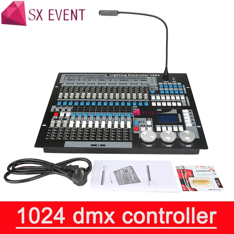 

1024 Channels DMX512 DMX Controller Console DJ Disco Equipment DMX Lighting Consoles Professional Stage Lights Control Equipment