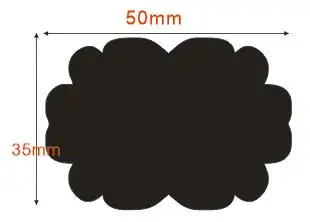 36 шт./компл. 5x3,5 см со стирающимися чернилами доска Стикеры ремесло Кухня банки Организатор этикетки доска меловая Стикеры черная доска - Цвет: F