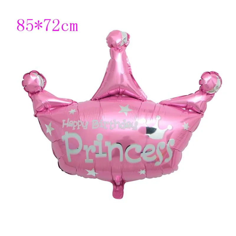 1 шт. Большие размеры розовые золотые короны гелиевые шары Принцесса Корона Фольга Воздушный шар для Бэйби Шауэр декор для вечеринки в честь Дня Рождения Детские игрушки - Цвет: pink crown