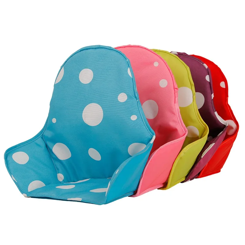 

Baby Protector High Chair Oxford Cloth Sponge Seat Cushion Dining Chair Liner Mat Pad Cover Dots Breathable Water Resistant