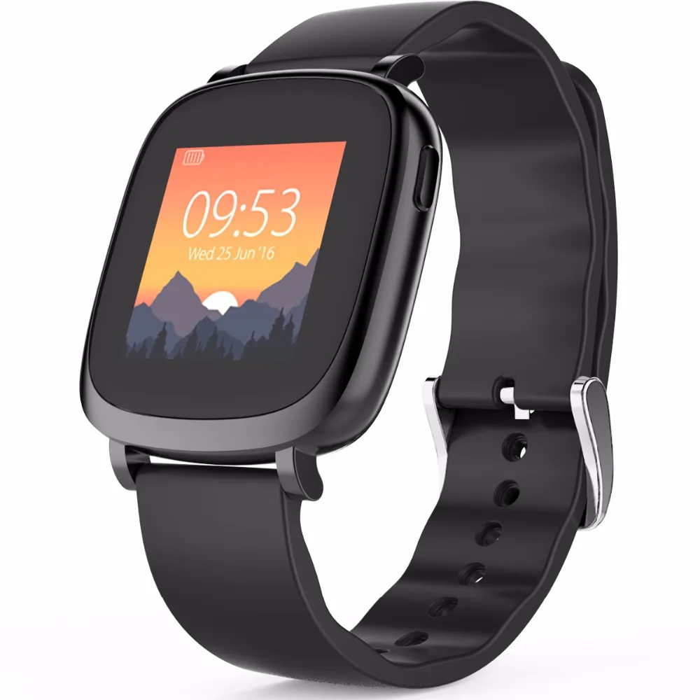 Leegoal Bluetooth Smart watch Dynamic Heart Rate Monitor Full color TFT LCD Screen Smartwatch for IOS