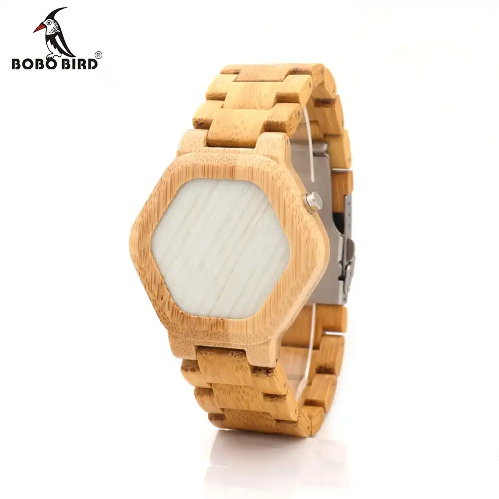 wooden led watch