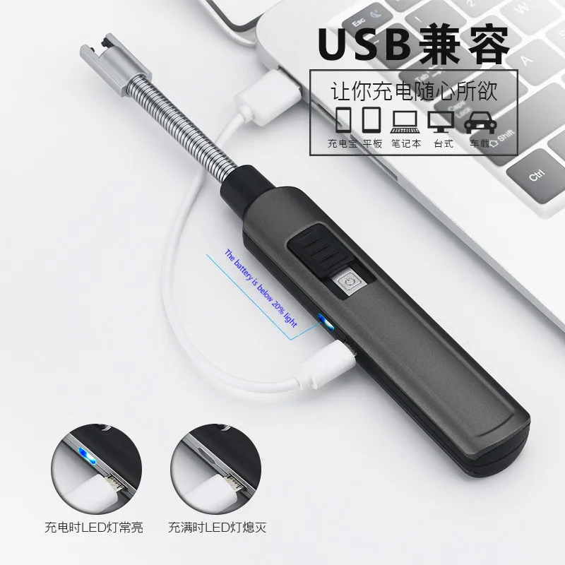 USB ветрозащитные электронные зажигалки для курения сигарет на открытом воздухе
