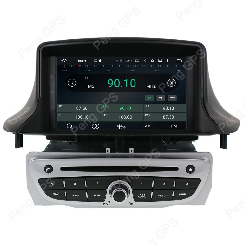 Top 7"  IPS Screen Android 9.0 Car Radio for Renault Megane 3 Fluence 2009-2015 Flue GPS Navigation CD DVD Player Bluetooth Headunit 5