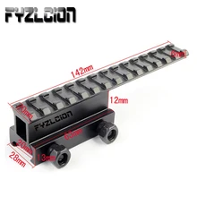 Tactics Hunting Airsoft 20mm Scope Mount Base Flattop Riser Extended Long Pour Picatinny Weaver Rail Mount Tactical Rifle