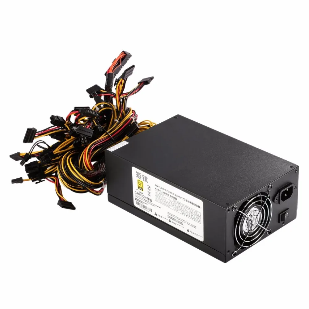 2350W BTB mine dedicated power Efficient Power Supply For Eth Rig Ethereum Coin Mining Miner Dedicated Machine with Cooling Fan 2350W BTB mine dedicated power Efficient Power Supply For Eth Rig Ethereum Coin Mining Miner Dedicated Machine with Cooling Fan