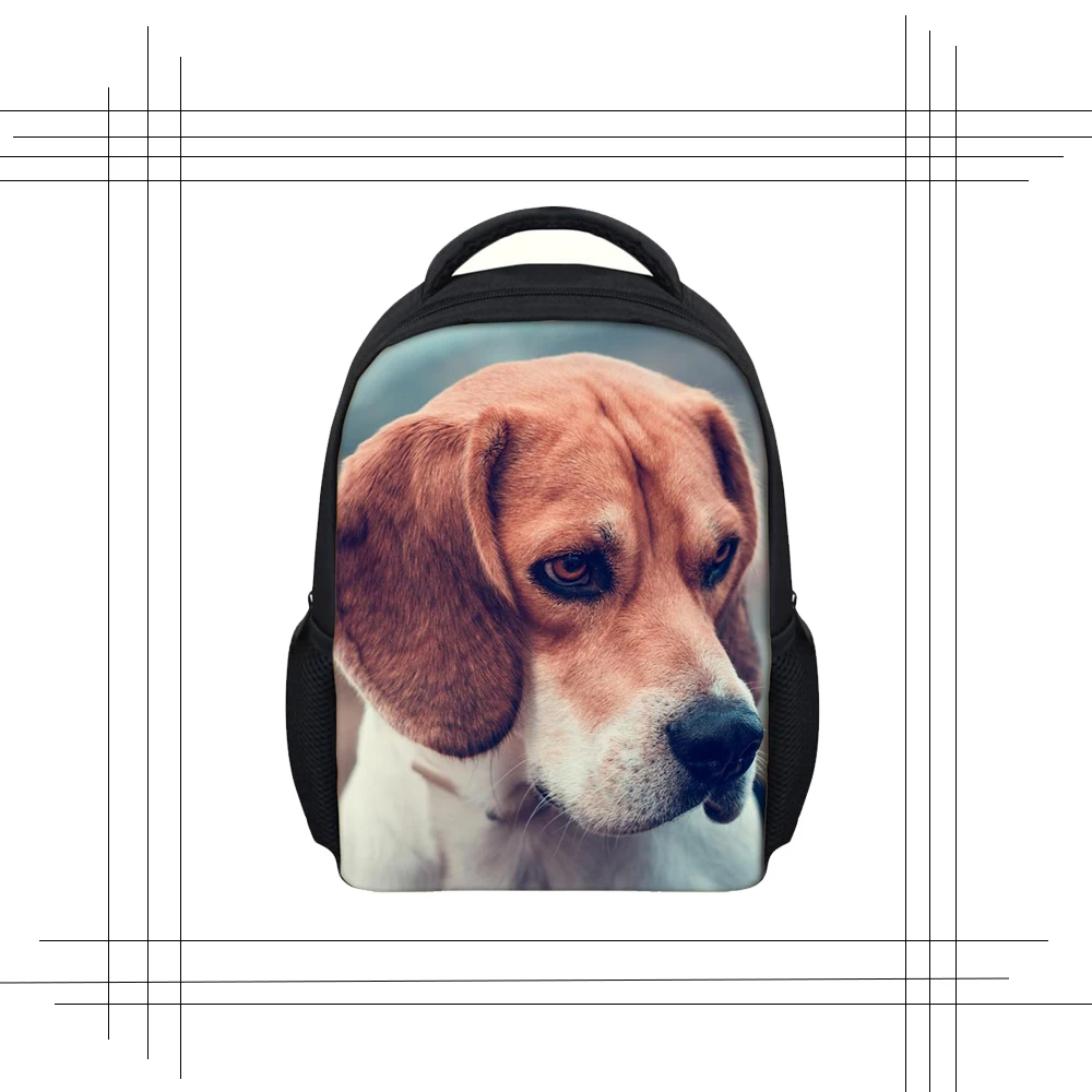 Школьные сумки с животными Beagle, сумка-мессенджер, винтажная сумка через плечо для девочек, детская курьерская книга