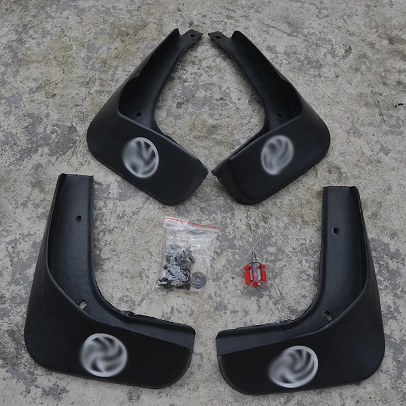

Free Shipping High Quality ABS Plastics Automobile Fender Mudguards Mud Flaps For Volkswagen VW POLO
