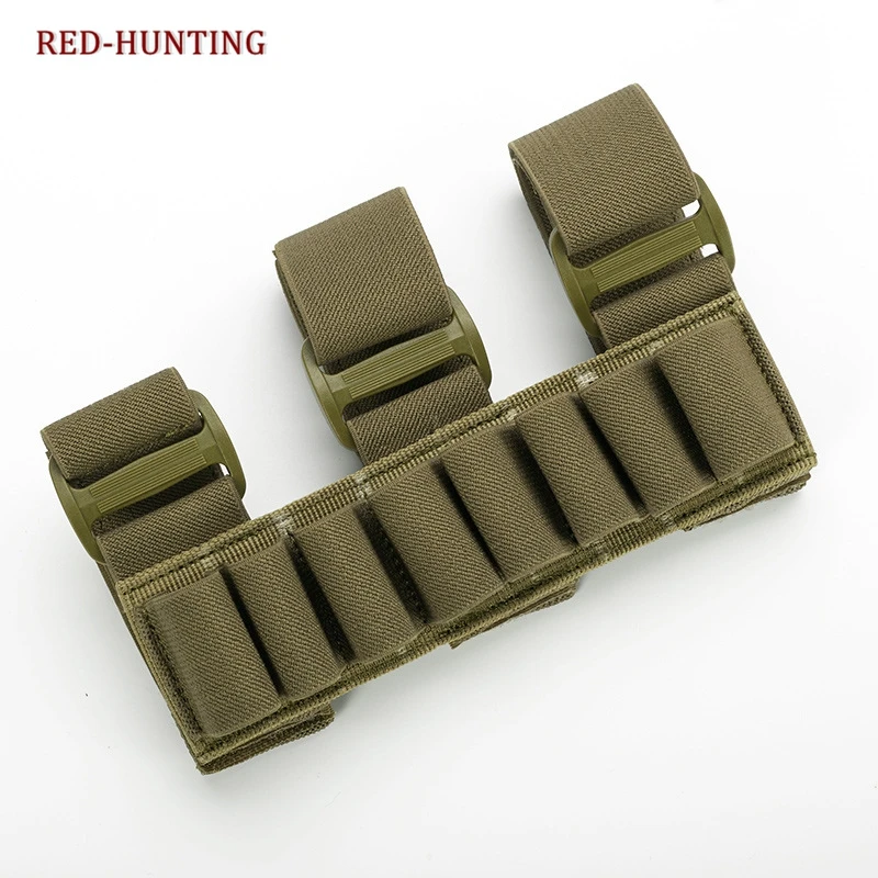 

Airsoft Hunting Molle 8 Rounds GA Shot gun Shells Holder Shooting Arm Band 12 Gauge Bullet Ammo Cartridge Pouch