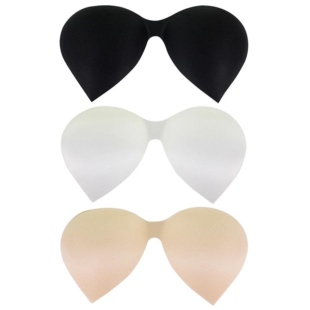 

10 pieces Black Khaki Off white Push up Pads Breast Pads For Bikini Padding Insert Wedding Bra Accessories