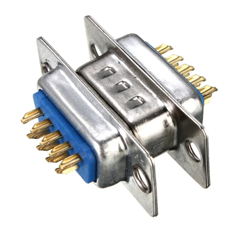 2pcs RS232 DB9 Serial VGA 9 Pin Female 2 Rows Solder Type Plug D-SUB Male Plug Socket Connector