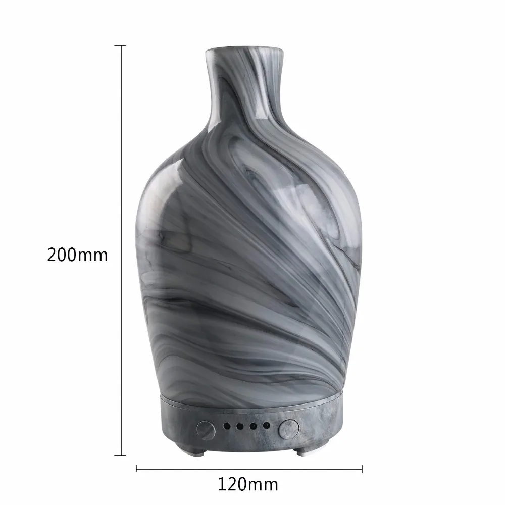 Pаспродажа COOSA 100 мл стеклянный Ароматерапевтический увлажнитель, диффузор эфирного масла, ультразвуковой тихий 7 цветов светильник, домашний офис, гос...