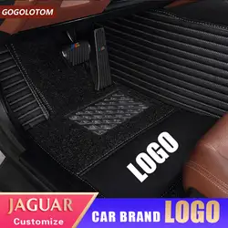 Пользовательские автомобильные коврики роскошные кожаные Водонепроницаемый для Jaguar XF XE XJL XJ6 XJ6L F-PACE F-TYPE авто тюнинг автомобилей Аксессуары