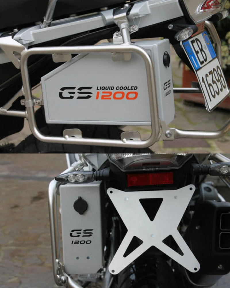 Comprar Para BMW R1200GS LC Adventure R 1200 GS Caja de Herramientas 2014 2018 caja de aluminio decorativa 5 litros para soporte lateral izquierdo 2013 18